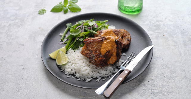 Thai Style Lamb Chops With Green Bean Salad European Beef And Lamb